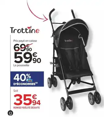 Carrefour Poussette Canne "Maribor" offre