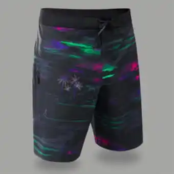 Decathlon Surf boardshort standard 900 flat belt darkcalifa black offre