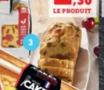 Super U CAKE TRANCHÉ AUX FRUITS CONFITS offre