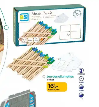 JouéClub 1 Jeu des allumettes offre