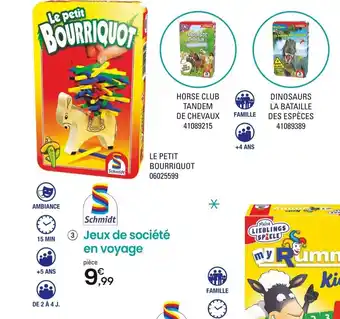 JouéClub 3 Jeux de société en voyage offre