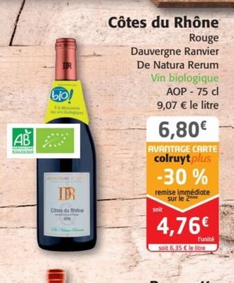 Colruyt Côtes du Rhône offre