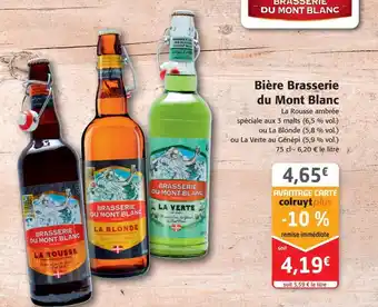 Colruyt Bière Brasserie du Mont Blanc offre