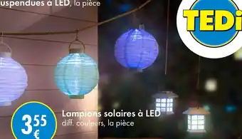 TEDi Lampions solaires à LED diff. couleurs, la pièce offre