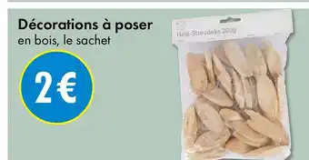 TEDi Décorations à poser en bois, le sachet offre