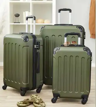 TEDi Valise à coque dure kaki, différentes tailles offre