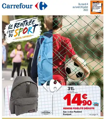 Eastpak noir carrefour best sale