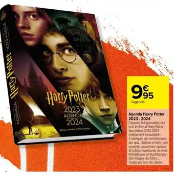 Carrefour Agenda Harry Potter 2023-2024 offre
