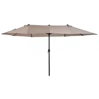 E.Leclerc Parasol de jardin xxl parasol grande taille 4,6l x 2,7l x 2,4h m ouverture fermeture manivelle acier polyester haute densité offre