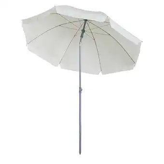 E.Leclerc Parasol inclinable octogonal de jardin ø 2,2 x 2,3 h m métal polyester crème offre
