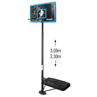 E.Leclerc Panier de basket the glider bleu hauteur réglable 2m30 à 3m05 offre