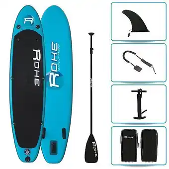 E.Leclerc Stand up paddle gonflable pacific 10'6'' bleu 320 x 76 x 15 cm offre