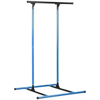 E.Leclerc Gravity squat rack de traction portatif - barre de traction démontable - charge max. 100 kg - acier renforcé bleu noir offre