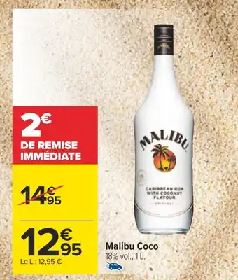 Carrefour Malibu malibu coco offre