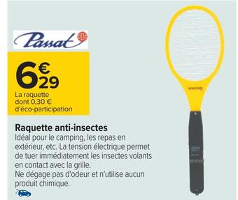 Carrefour Passat raquette anti-insectes offre