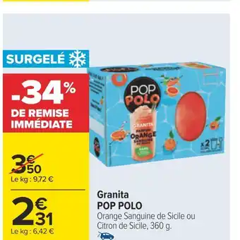 Carrefour Pop polo granita offre