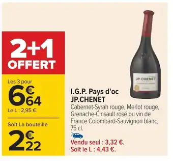 Carrefour Jp.chenet i.g.p. pays d'oc offre
