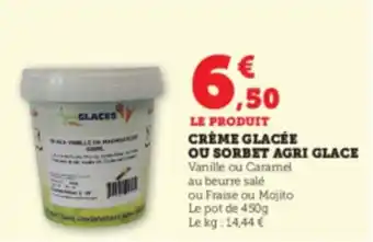 Super U CRÈME GLACÉE AGRI GLACE offre