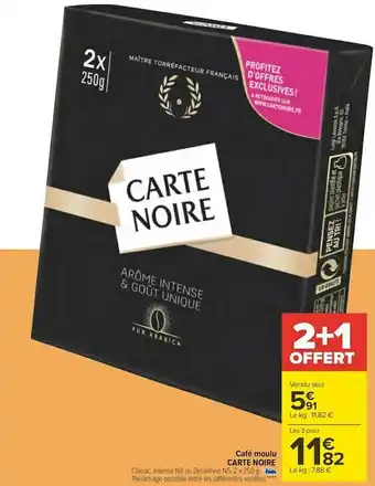 Carrefour Café moulu offre