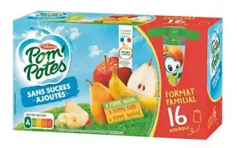 Carrefour Pom' Potes sans sucres ajoutés "Format Familial" offre