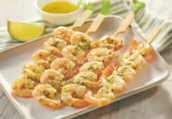 Carrefour Brochette de crevette ail et persil offre