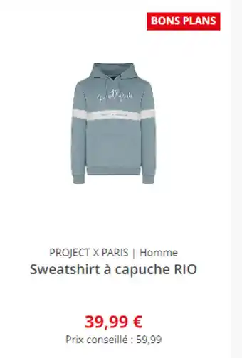 PROJECT X PARIS | Homme Sweatshirt Ă capuche RIO