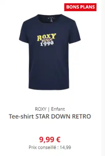 Intersport ROXY | Enfant Tee-shirt STAR DOWN RETRO offre