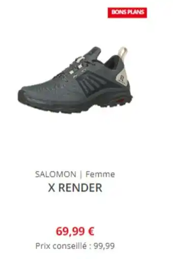 Intersport SALOMON | Femme X RENDER offre