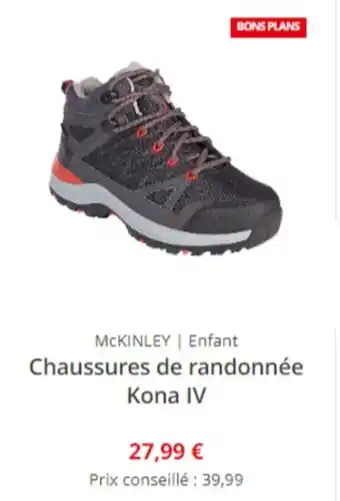 Intersport MCKINLEY | Enfant Chaussures de randonnée Kona IV offre