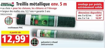 Norma Treillis métallique env. 5 m offre