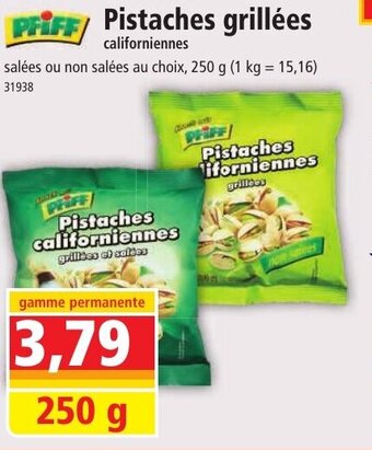 Norma PFIFF Pistaches grillées offre