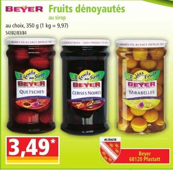 Norma BEYER Fruits dénoyautés offre