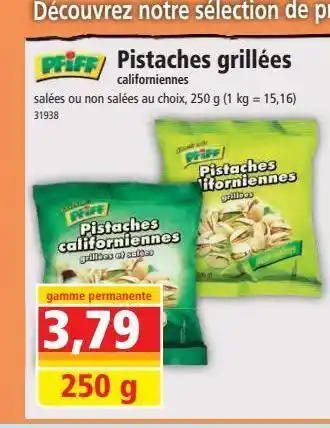 Norma Pistaches grillées offre