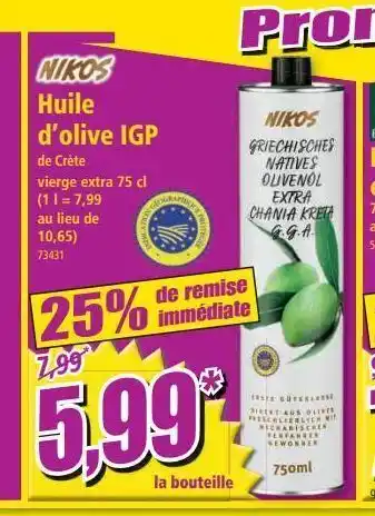 Norma Huile d'olive igp offre