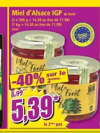Norma Miel d`alsace igp offre