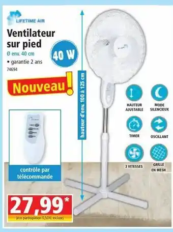 Norma Ventilateur sur pied offre