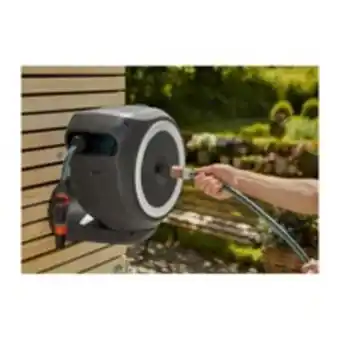 E.Leclerc Brico Gardena - dévidoir automatique mural rollup m 20 m - gardena (blanc) offre