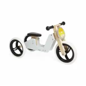 Le Bonhomme de Bois Tricycle en bois 2-en-1 janod offre