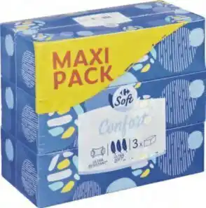 Carrefour Mouchoirs blancs Confort "Maxi Pack" offre