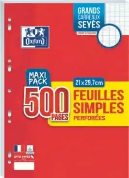 Carrefour Feuilles simples ou copies doubles offre