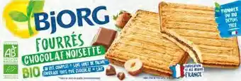 Lidl Bjorg fourrés au chocolat noisettes Bio offre