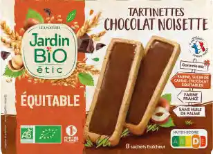 Lidl Jardin Bio tartinettes chocolat noisette offre