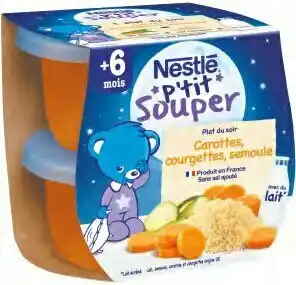 Lidl P’tit souper carottes, courgettes, semoule offre
