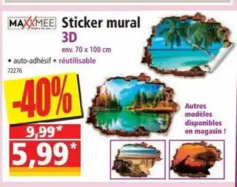 Norma Sticker mural 3d offre