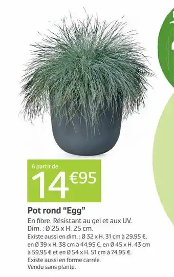 Pot rond egg