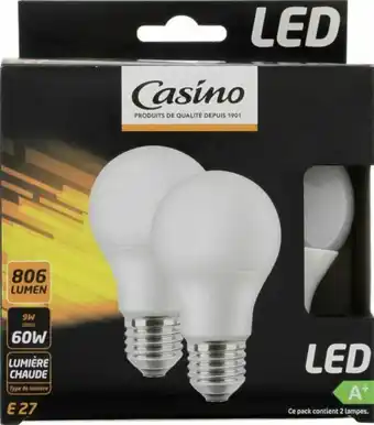 Géant Casino Bon Plan sur Ampoules LED de la marque Casino offre