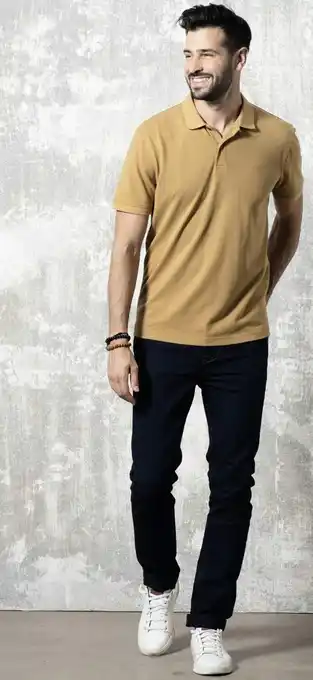 Géant Casino Polo piqué manches courtes homme et jean slim stretch offre