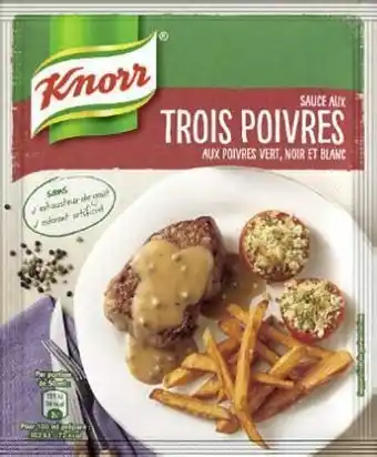Géant Casino Sauce déshydratée aux Trois Poivres Vert, Noir et Blanc offre