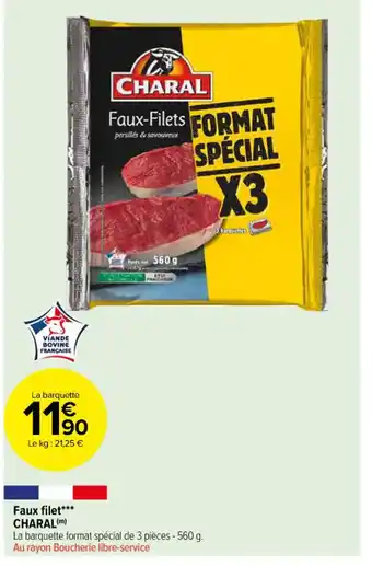 Carrefour Faux-Filets FORMAT SPÉCIAL X3 offre