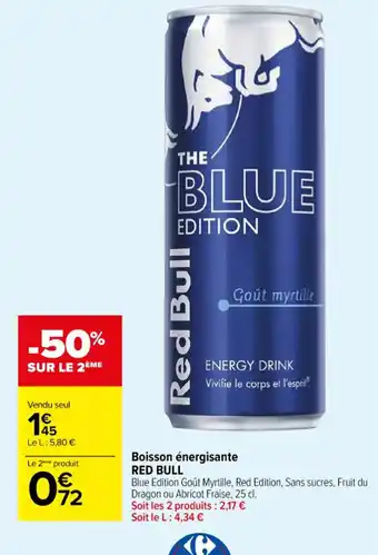 Carrefour Boisson énergisante RED BULL offre